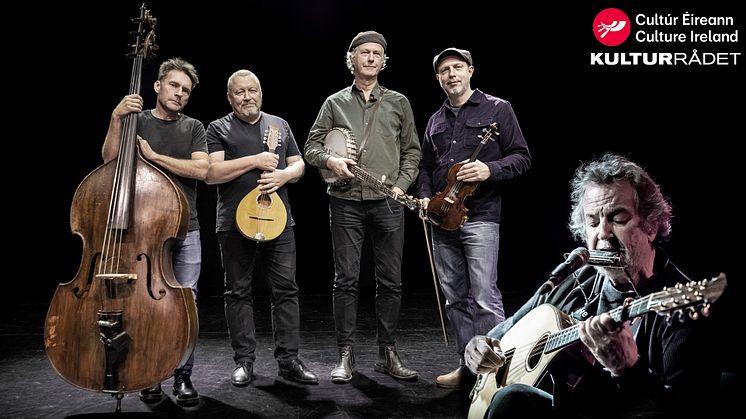 Folkmusikgruppen Quilty, tillsammans med irländske legendaren Andy Irvine, till Gävle Konserthus på St Patrick's Day