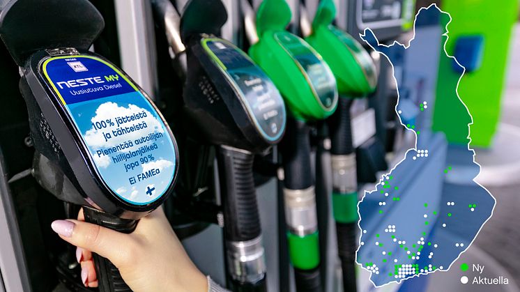 Neste öppnar 51 nya stationer för Neste MY förnybar diesel – avsikten är att täcka hela Finland