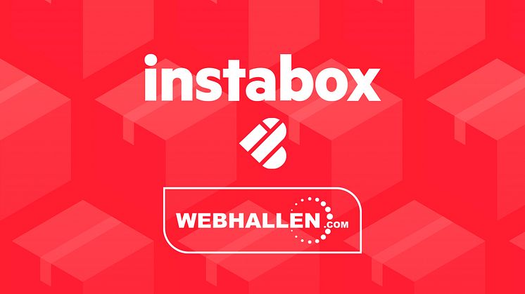 Webhallen har anslutit tjänsten Instabox till sin kassa.
