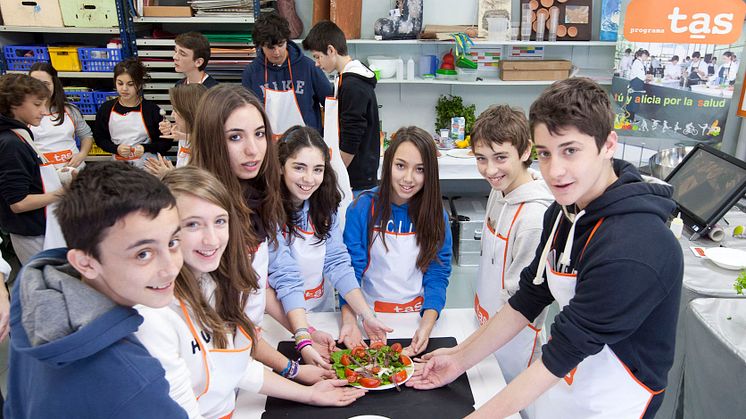 El programa TAS orientado al fomento de hábitos saludables  llegará a más de 1.400 alumnos de 38 centros escolares de toda España