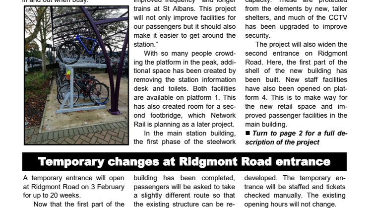 Latest update on the St Albans Station redevelopment
