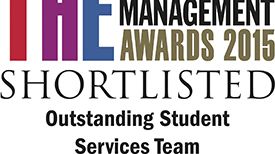 Awards shortlist for student services team