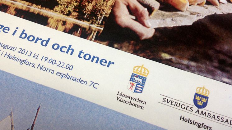 Polarbröd i bord och toner på Sveriges ambassad i Helsingfors