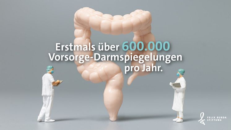 Rekord: Erstmals über 600.000 Vorsorge-Koloskopien.