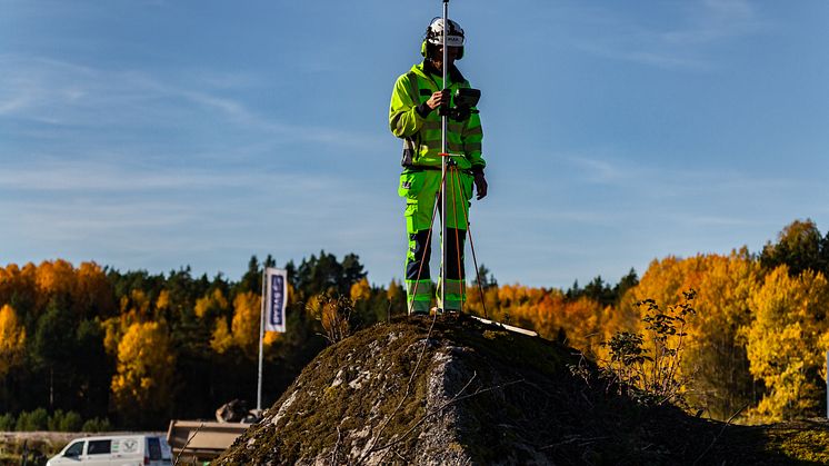 SVEAB Anläggning förbereder ny infartsväg i Enköping