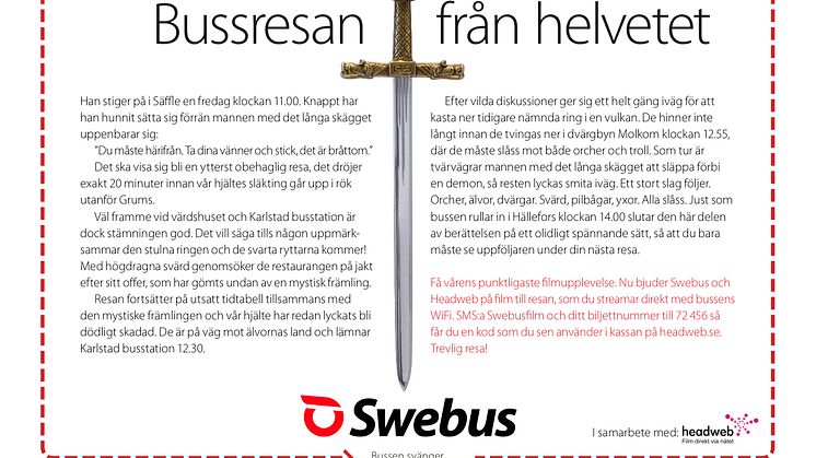 Ormar och hjärnlösa fågelskrämmor på Swebus i påsk