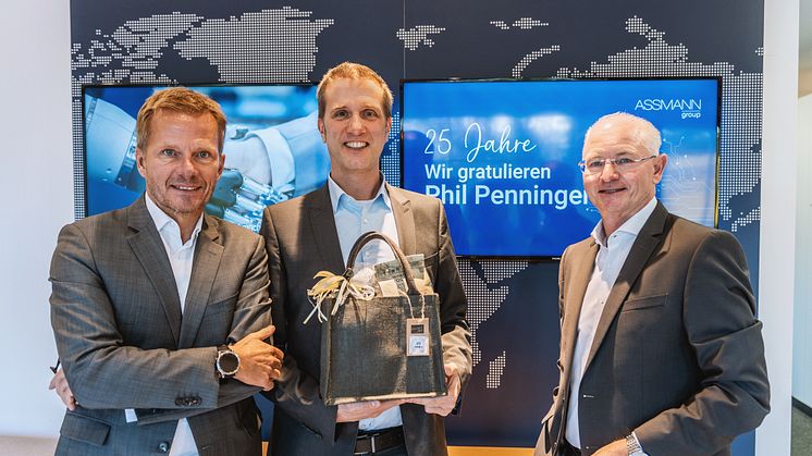 v.l.n.r. Stephan Assmann (Gesellschafter), Phil Penninger (Managing Director Operations), Rolf Unterberger (Vorsitzender des Beirats)