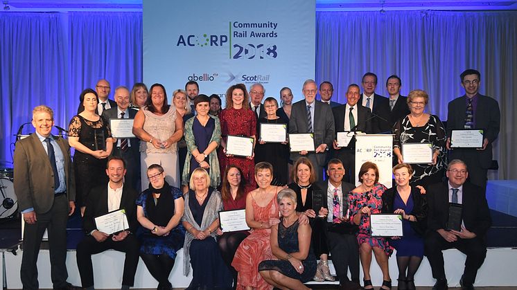 Winners of the 2018 ACoRP Awards in Glasgow