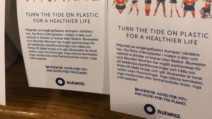 Bluewater water bottles help turn the tide on plastic pollution while also delivering pure water to help fight conference fatigue