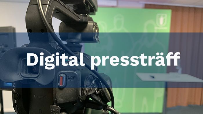 Pressinbjudan till digital pressträff onsdag 9 juni klockan 10:00. 