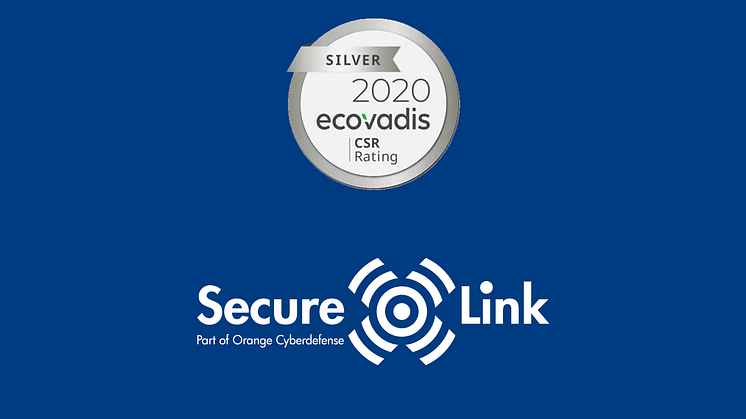 Ecovadis Silver Medal awarded to SecureLink Sweden 