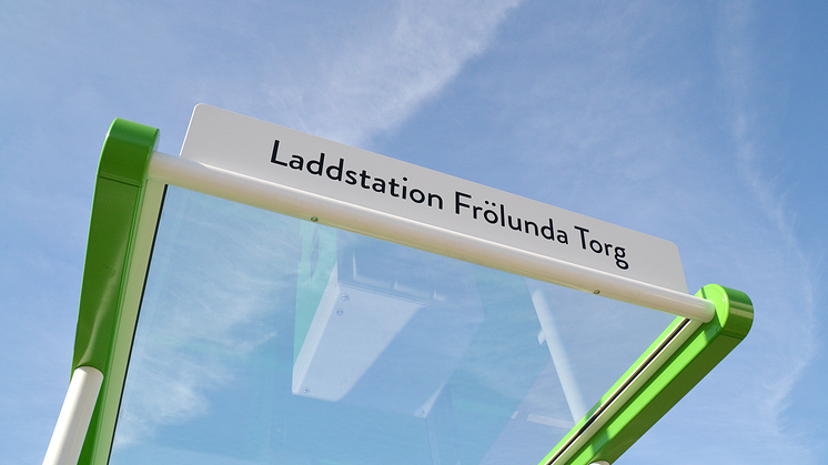 Laddningsstation elbil Frölunda Torg