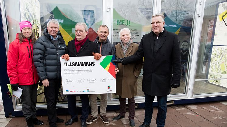 Tillsammans är ett ledord för BoKlok, Ikano Bostad, Mimer och Västerås stad i utvecklingen av Bäckby centrum.