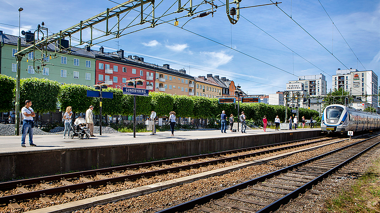 Sundbybergs pendeltågsstation idag, foto: Mikael Ullén
