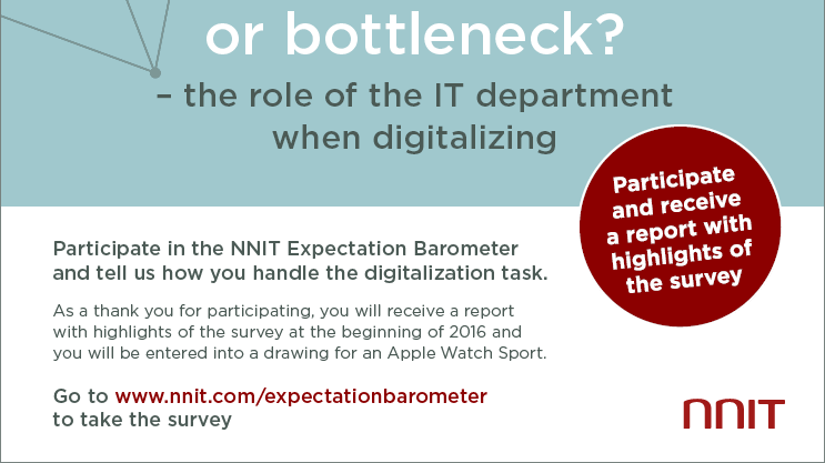 Kickstarter or bottleneck? NNIT Expectation Barometer