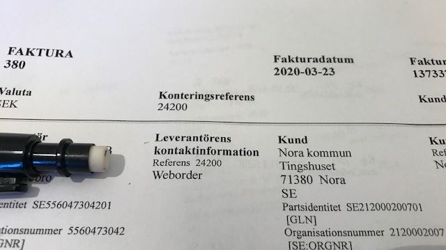 Om möjligt ska fakturor till Nora kommun betalas snabbare.