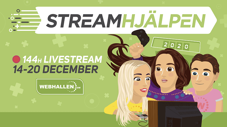 Webhallens Streamhjälpen 2020 - officiell grafik