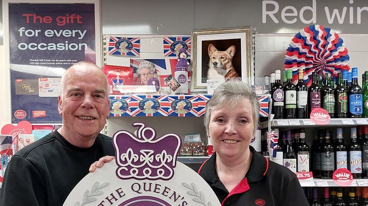 Tim & Leslie Francis marking the Queen's Platinum Jubilee earlier this year.