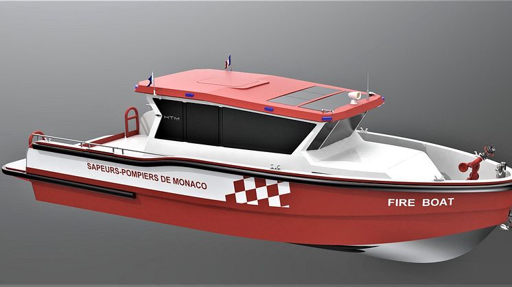 L’embarcation incendie et sauvetage de Monaco, construit sur mesure par High Tech Marine