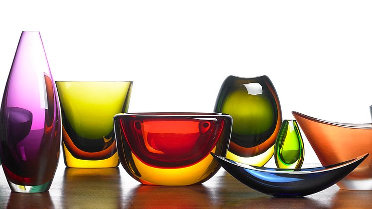 Torben Sørensen's glass collection