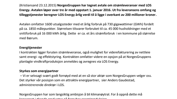 Ny energi til NorgesGruppen