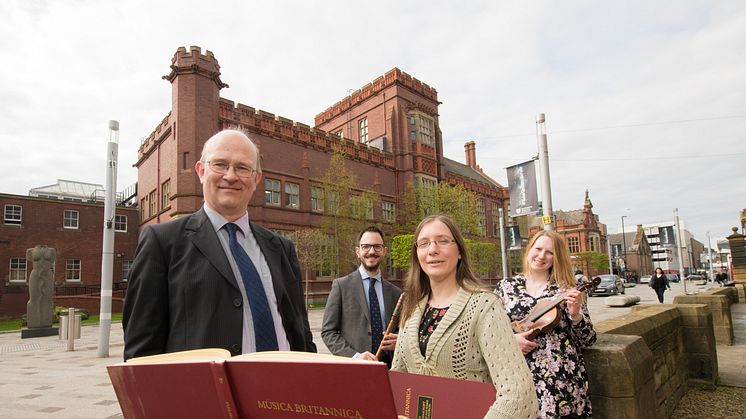 From l-r: Professor David Smith, Kris Thomsett, Dr Katherine Butler and Dr Rachael Durkin, from Northumbria University’s new Music degree.