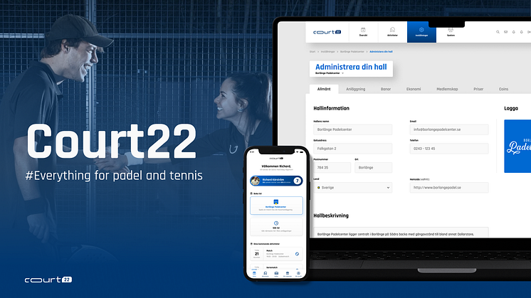 Court22s app och desktoplösning.