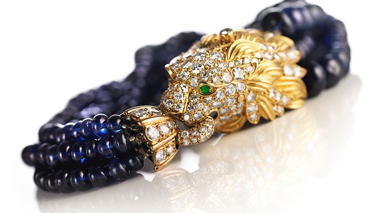 Van Cleef & Arpels: A sapphire and diamond bracelet. Sold for EUR 48,700 / USD 53,400 (including buyer’s premium)