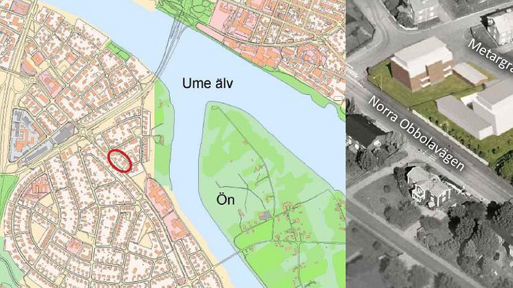 Antagen detaljplan för påbyggnad och nya flerbostadshus längs Norra Obbolavägen