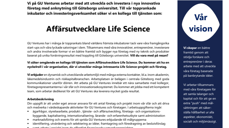 GUV rekryteringsannons Affärsutvecklare Life Science 210226.pdf