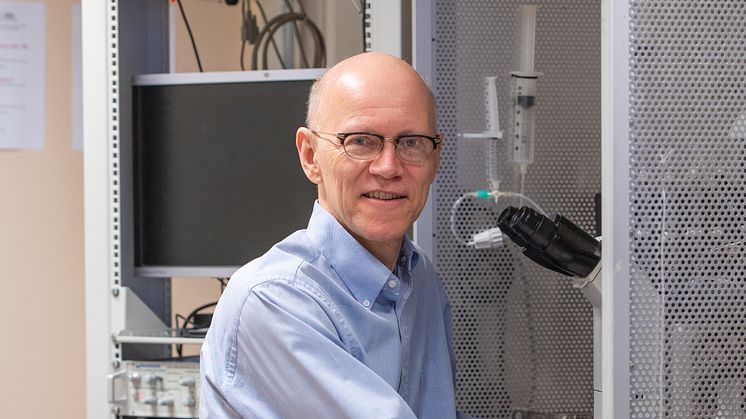 Peter Larsson är professor i molekylär neurofysiologi vid Linköpings universitet och en av forskarna bakom studien som publicerats i Nature. Foto: Magnus Johansson