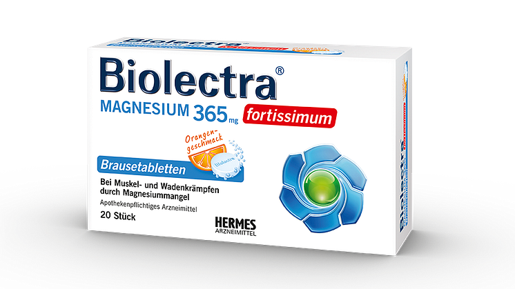 Packungsabbildung Biolectra Magnesium 365 mg fortissimum