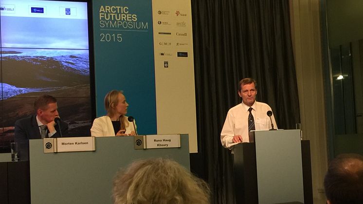 ​Akvaplan-niva Director Salve Dahle speaks at Arctic Futures Symposium in Brussels
