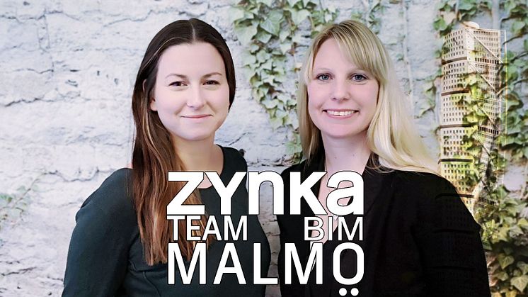Från vänster: Terese Lindblom, VDC Engineer, Ida Hallberg, kontorschef Zynka BIM Malmö