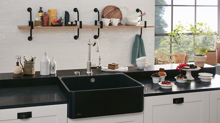 An even more minimalist take on timelessly modern individuality – the latest addition to Villeroy & Boch's range of butler sinks