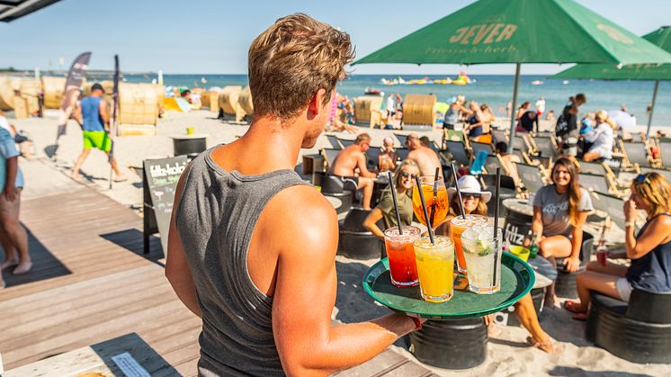 Die 360Grad-Bar liegt direkt am beliebten Südstrand © Oliver Franke