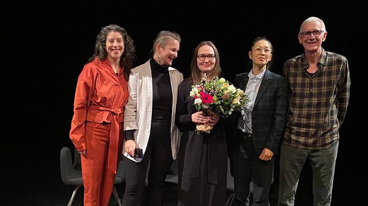 Foto från disputationen: Amerika Vera-Zavala, Tale Næss, Vanja Hamidi Isacson, Mara Lee Gerdén, Wilhelm Carlsson. Fotograf: Heidi Paatere Möller