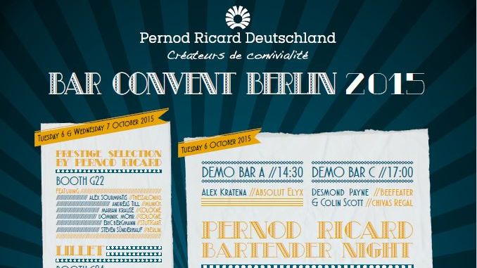 Bar Convent Berlin 2015: Pernod Ricard Deutschland sorgt für Messe-Highlights 