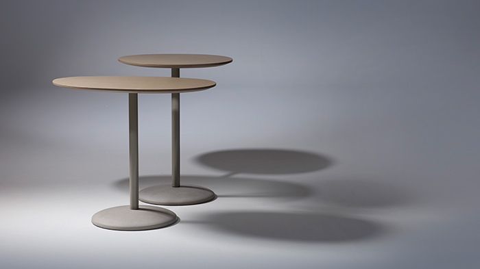 ”I like to see the tables as rocks in a forest,” says Jin Kuramoto