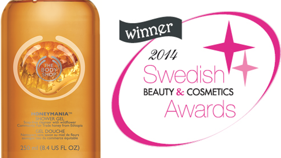 Honeymania™ Shower Gel vinnare i Swedish Beauty & Cosmetics Awards