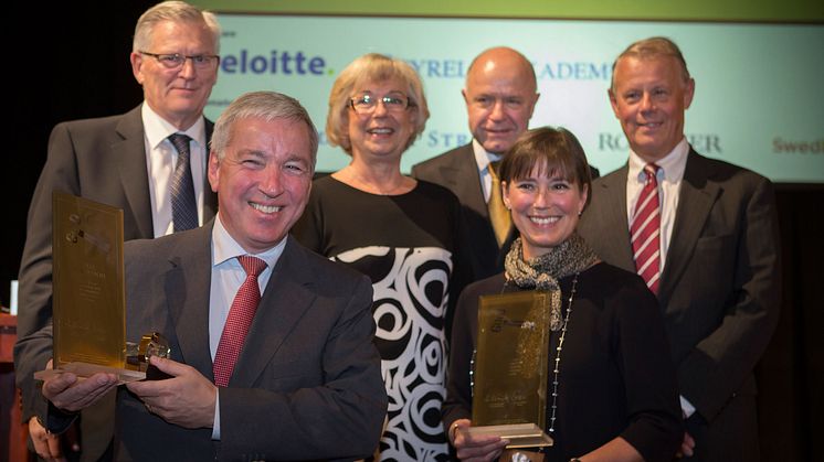 Guldklubban 2013 – Olle Nordström och Monica Lindstedt erhåller utmärkelsen för förtjänstfullt ordförandeskap