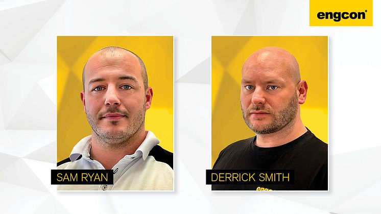 Sam Ryan, new Country manager, and Derrick Smith, new product ambassador at Engcon UK