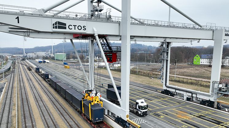 Containerterminal Osnabrück im Probebetrieb