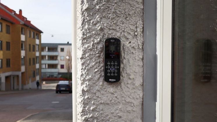 Porttelefon hos Bostadsrättsföreningen Gula Sjömannen installerad av SafeTeam.
