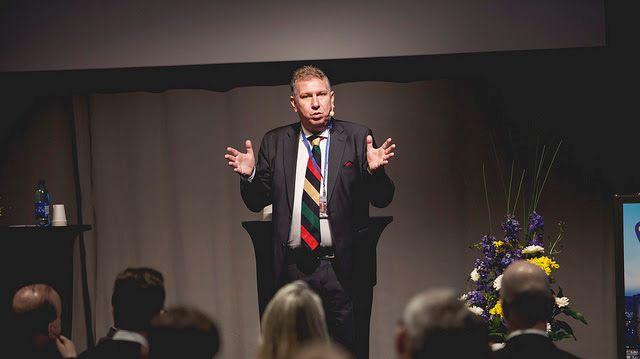 Magnus Nilsson, ordförande i Svensk Turism, på Svensk Besöksnäringskongress 2015