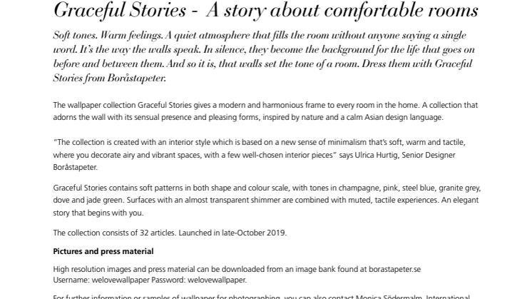 Graceful Stories - A story about comfortable rooms