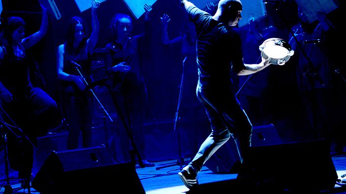 Xabier Díaz på galicisk tamburin & Adufeiras de Salitre på mauriska fyrkantstrummor är en av konserterna på Palladium Malmö 2-7 oktober