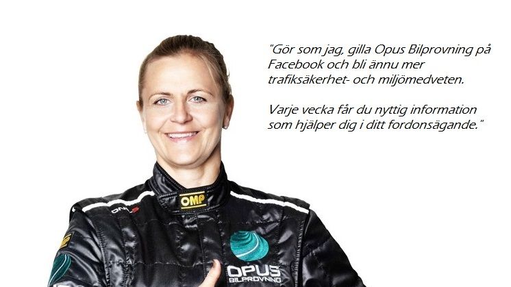 Tina Thörner - Opus Bilprovnings ambassadör 2013