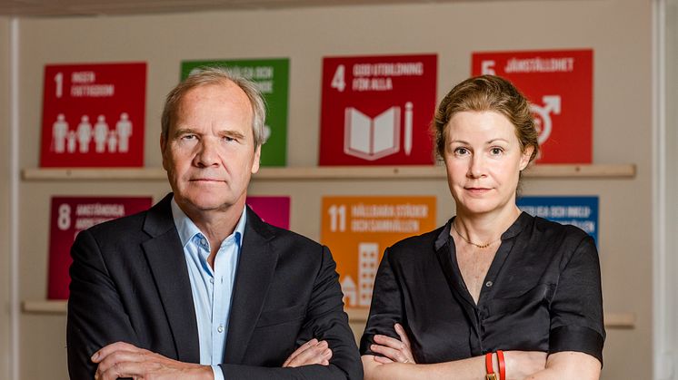 Anders Lago, förbundsordförande Riksförbundet FUB och Christina Heilborn, förbundssekreterare Riksförbundet FUB.