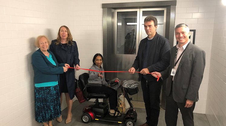 A ribbon cutting marks the unveiling of new lifts at Carshalton station